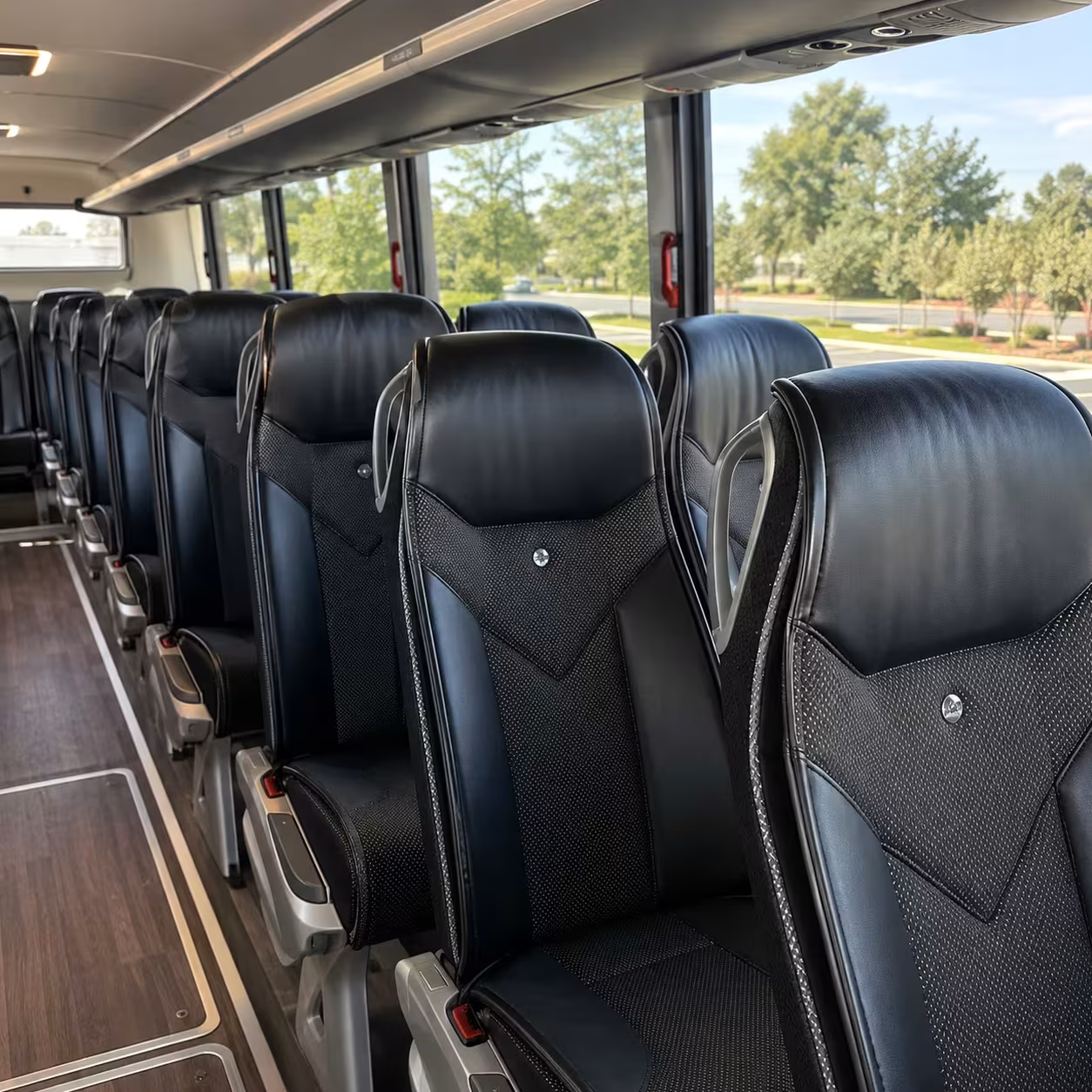 clifton charter bus rental inside