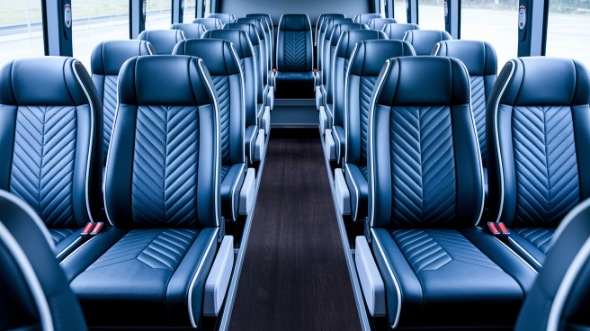 clifton 18 passenger minibus inside