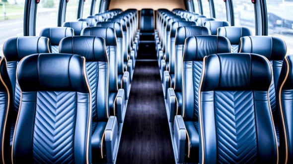 clifton 50 passenger charter bus inside