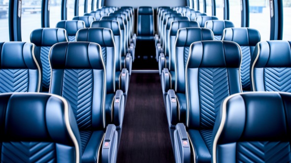 clifton 54 passenger charter bus inside