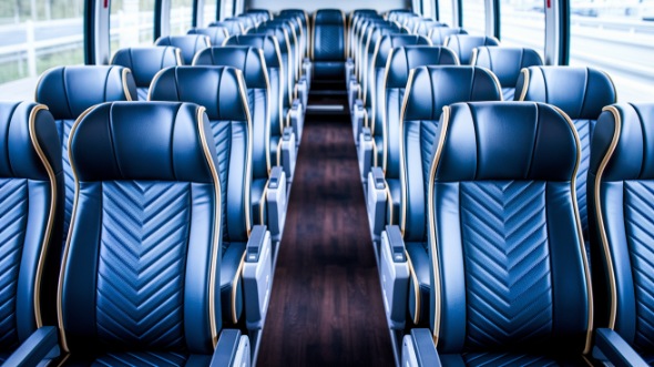 clifton 55 passenger charter bus inside