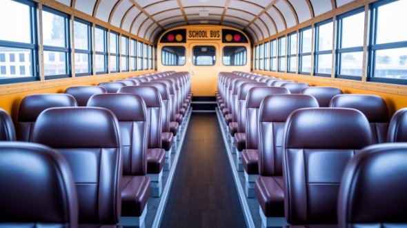 school bus rental interior bloomfield